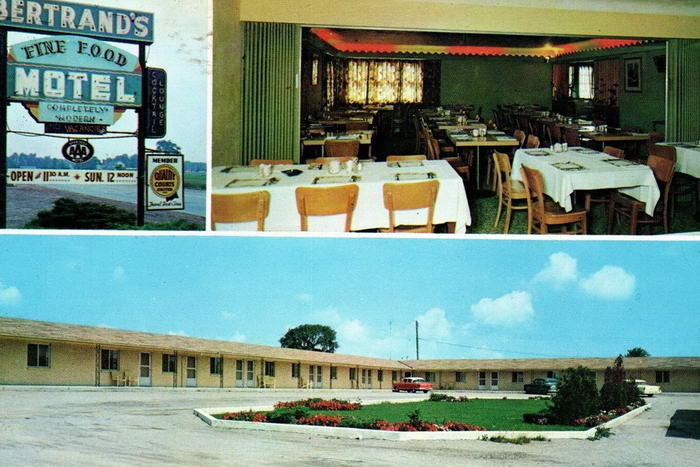 Bertrands Motel Restaurant Cocktail Lounge Bay City (newer photo)